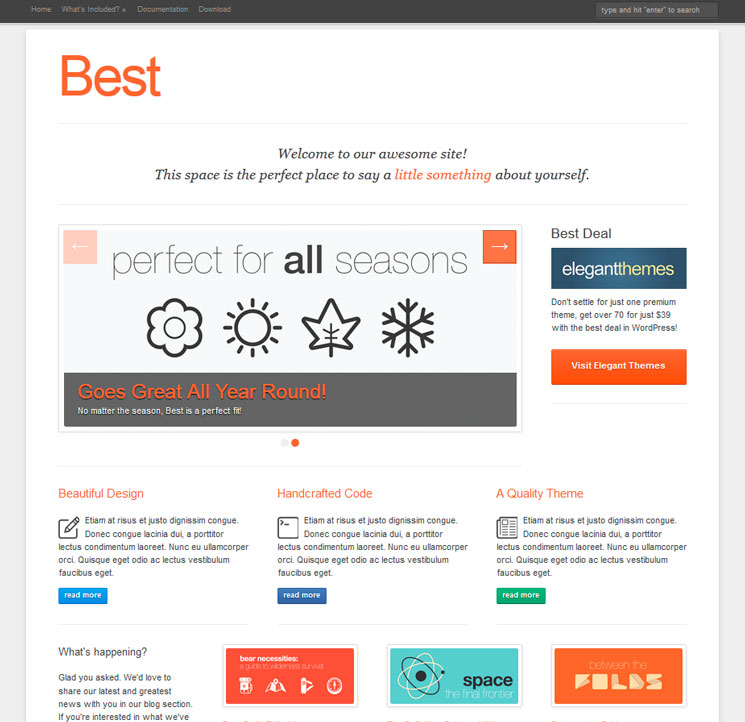 Best WordPress шаблон