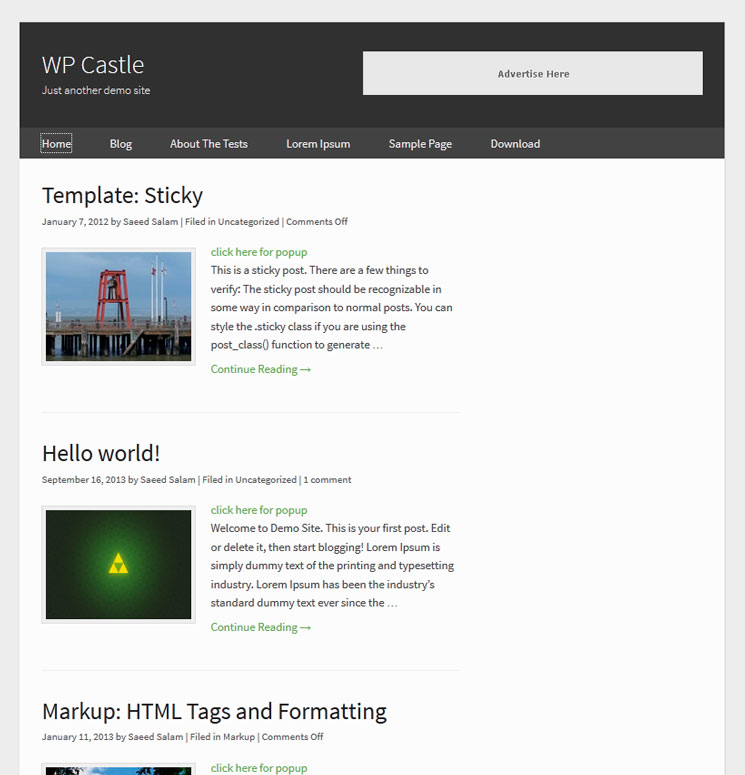 WP Castle WordPress шаблон
