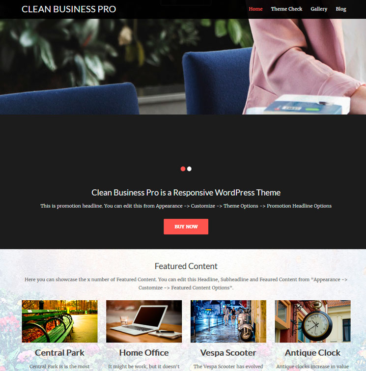 Clean Business WordPress шаблон